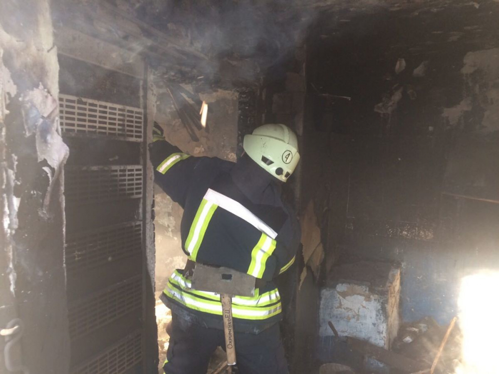 На пожаре под Воронежем пенсионер отравился угарным газом