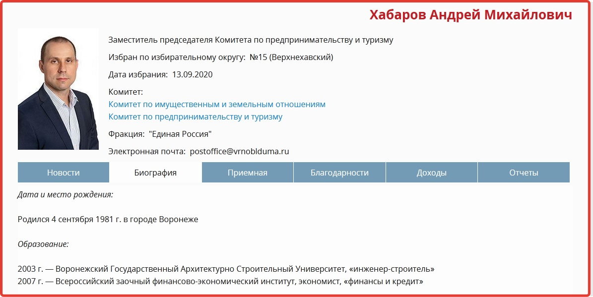 Образцов александр михайлович воронеж