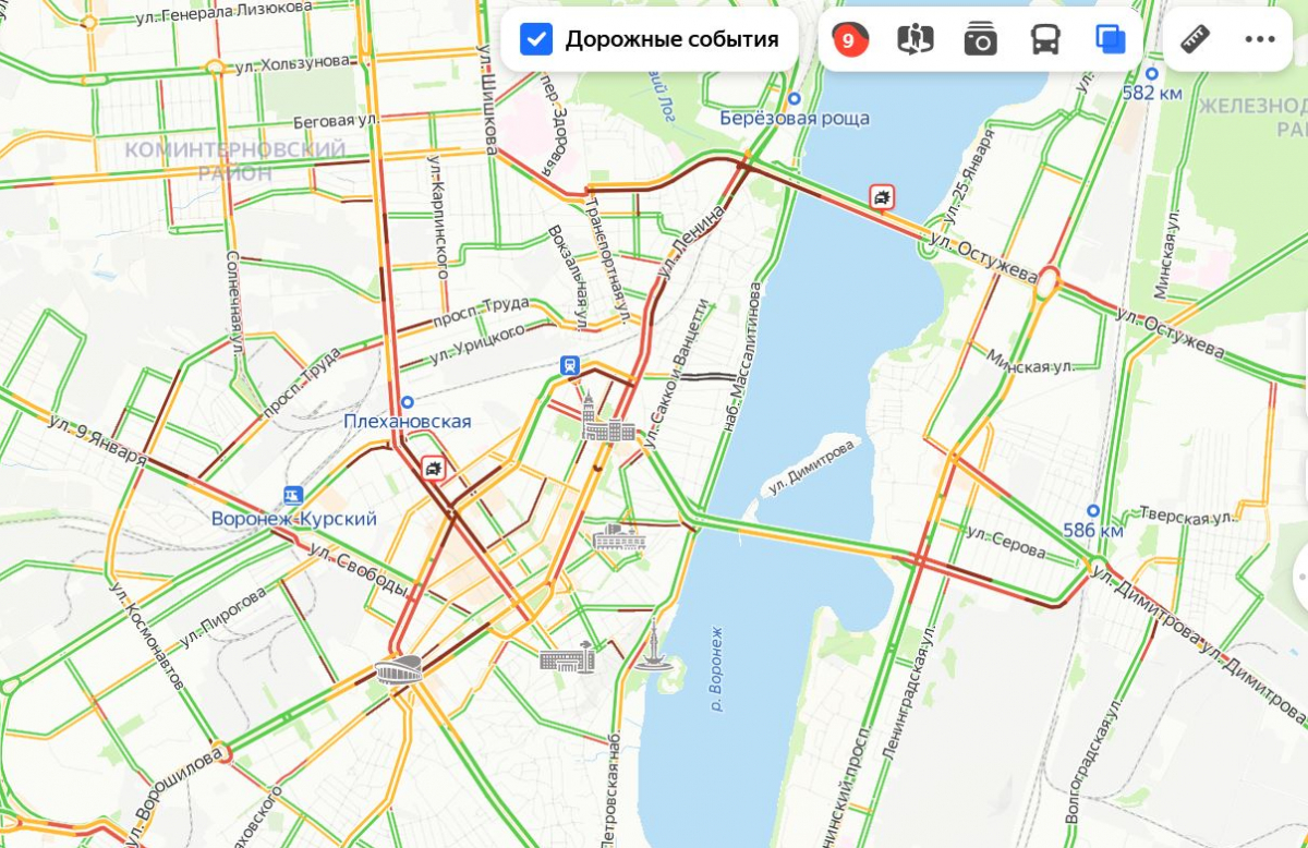 Карта воронеж северный. Северный мост в Воронеже на карте. Карта пробок Воронеж. Мосты Воронежа на карте.