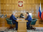 Председатель Центрально-Черноземного банка встретился с врио губернатора Александром Гусевым