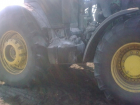 В Воронежской области загорелся трактор