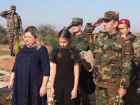 Место гибели воронежского летчика Романа Филипова в Сирии посетила его семья