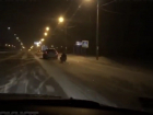 Воронежца, прокатившегося на привязанных к Mazda-6 санках на скорости 130 км/ч по трассе, наказали полицейские