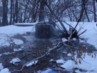 Прорвавшийся коллектор образовал реку и попал на видео на левом берегу Воронежа