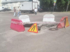В Воронеже обвалился кусок дороги, на ремонт которого потратили год