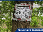 Воронежцы запечатлели объявления со свиньями на Спортивной набережной