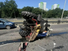 Перевернувшийся на дороге трактор стал катализатором огромной пробки в Воронеже