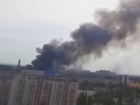 Опубликовано видео мощного пожара на складе у «Максимира» в Воронеже