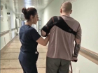 Воронежские врачи год ставят на ноги парня, перенесшего тяжелейший инсульт с гематомой в мозгу