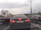 Драка воронежцев с московским водителем в столице попала на видео