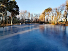 Ледовый каток открылся в парке на левом берегу Воронежа