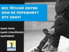 Воронежцы могут помочь бездомным теплой обувью