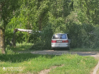 Последствия субботнего урагана: огромная береза рухнула на автомобиль в Воронеже