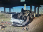 Женщина скончалась после вылета микроавтобуса в кювет на М-4 в Воронежской области