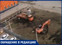Начало скандальной стройки высотки в воронежском Шилово показали на видео
