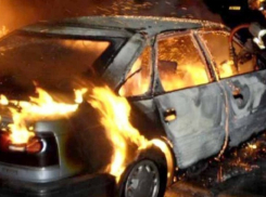 В Воронежской области сгорел автомобиль