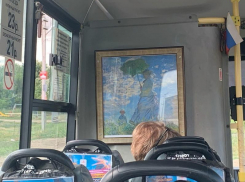 В картинную галерею на колесах превратил автобус маршрутчик из Воронежа