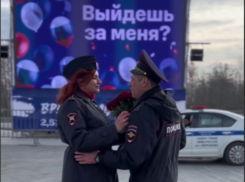 Хоровод из патрульных авто: сотруднице полиции сделали необычное предложение в Воронеже