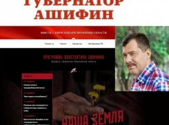 У Константина Ашифина появился предвыборный сайт