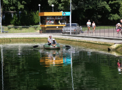 В пруду Центрального парка Воронежа нашли осетров и сазанов