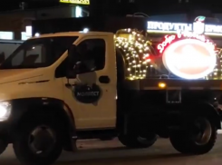 В город Воронеж ворвались новогодние молоковозы