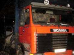 В Воронеже сгорел грузовик