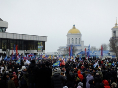 Воронежцы собрались на митинг в поддержку Украины