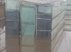 Затопление приусадебного хозяйства попало на видео в Воронежской области