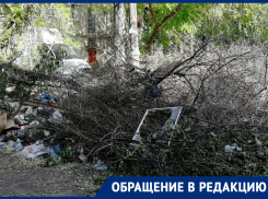 «Асфальта нет, кругом свалки»: воронежцы пожаловались на свой крайне неуютный двор