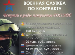 Воронежцев зовут служить по контракту за четверть миллиона в месяц 