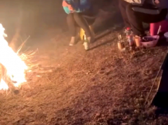 Полное равнодушие к судьбе полыхающей Воронежской области показали отдыхающие у костра 