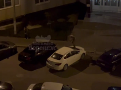 Бегает по крышам: очередной ненавистник машин попал на видео в Воронеже