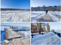 Снег и пустота: как зимой выглядит новая набережная за миллиарды рублей