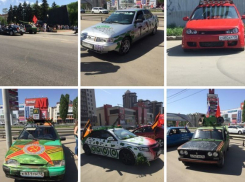 ТОП шокирующих нарядов воронежских автомобилей ко Дню Победы