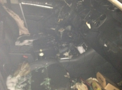 В Воронеже по неизвестной причине сгорел «Москвич»