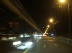 Побег с места ДТП на перекрытом мосту попал на видео в Воронеже