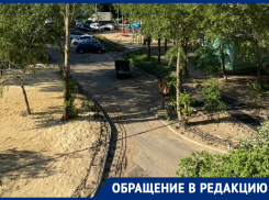 В кошачий лоток превратили двор в Воронеже 