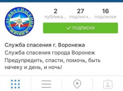 Сотрудники МЧС Воронежа создали аккаунт в Instagram