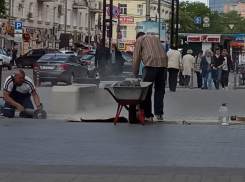 Пыль помешала воронежцу пройти на Центральный рынок