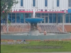 Забавы школьников в фонтане попали на видео в Воронежской области