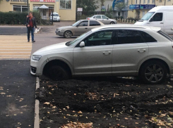 Природа сурово отомстила водителю кроссовера за грязную парковку в Воронеже
