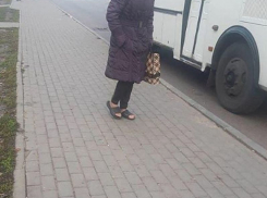 На юго-западе Воронежа женщина бросила вызов наступающим холодам