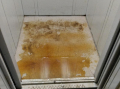 Загадочная лужа в лифте многоэтажного дома возмутила воронежцев