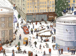 Книжку-находилку о зимнем Воронеже нарисовала художница