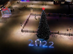 Сказочно-новогоднюю Новую Усмань сняли с высоты птичьего полета 