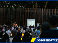 Более сотни воронежцев собрались перед экраном в воронежском парке