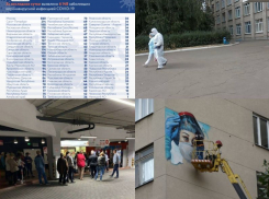 Коронавирус в Воронеже 20 сентября: новый рекорд месяца, медики в школе и граффити на больнице