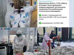 Коронавирус в Воронеже 2 января: +391 зараженный, три смерти и новогоднее поздравление медиков