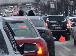 Гигантская пробка парализовала Северный в Воронеже