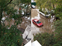 Настоящее море разлилось из-под земли и попало на видео в Воронеже